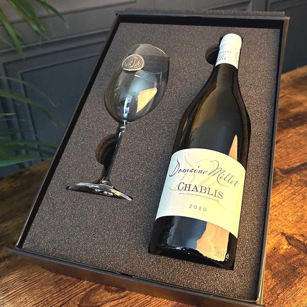 English Factory Luxury Wine Gift Set Includes Bottle & Personalised Wine Glass