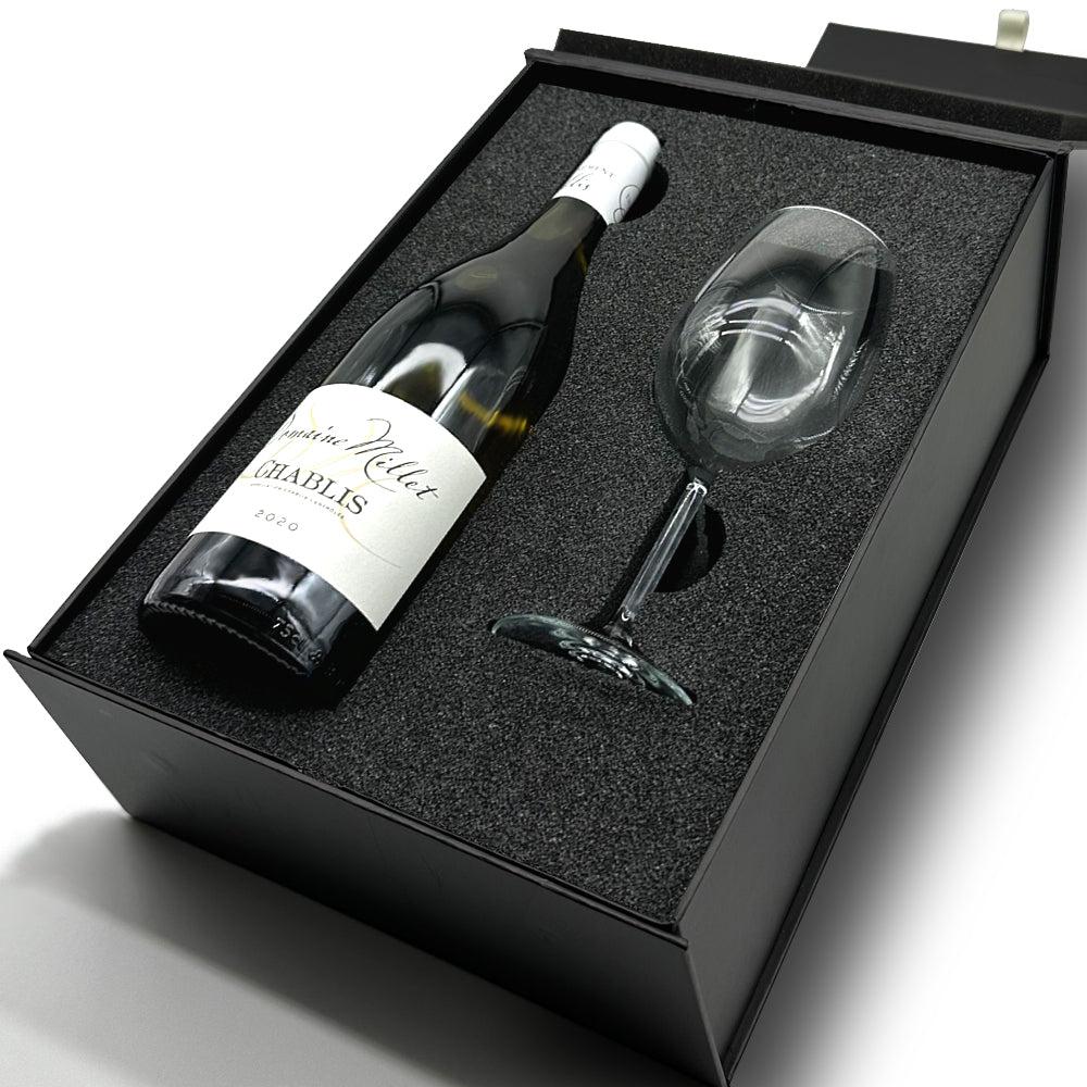 English Factory Luxury Wine Gift Set Includes Bottle & Wine Glass