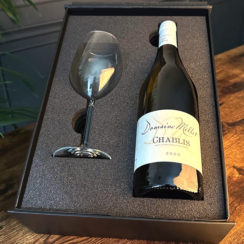 English Factory Luxury Wine Gift Set Includes Bottle & Wine Glass