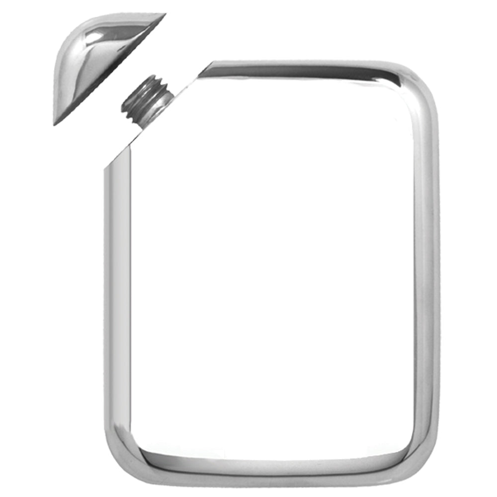 English Factory Novus Pewter Hip Flask With Genuine Leather Pouch