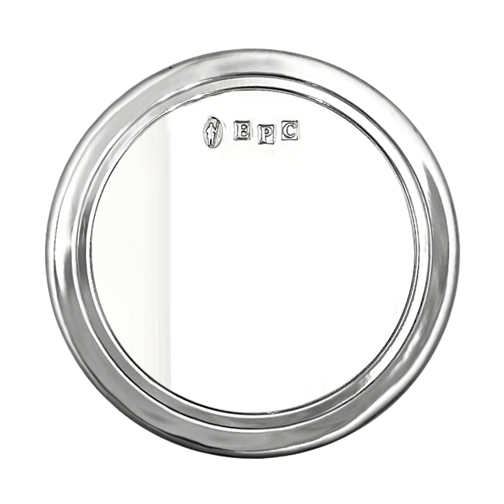 English Factory Pewter Coasters For Bottle Or Tumblers (Set Of 4)