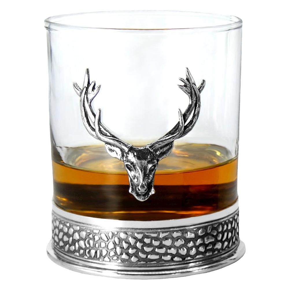 English Factory Regal 650ml Whisky Wine & Spirits Stag Decanter Gift Set Includes 4x 11oz Regal Stag Tumblers