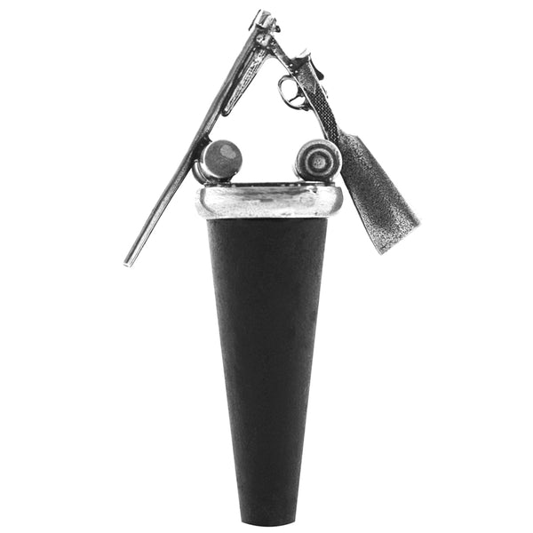english factory Shotgun Cartridge Pewter Wine Bottle Stopper