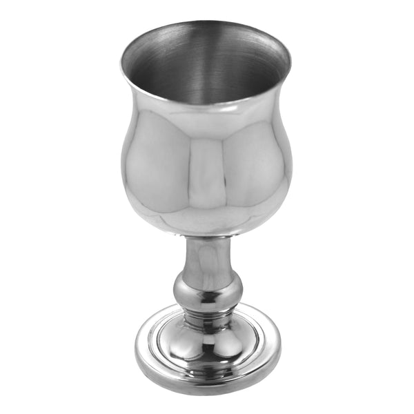 english factory Small Traditional Pewter Wine or Port Goblet