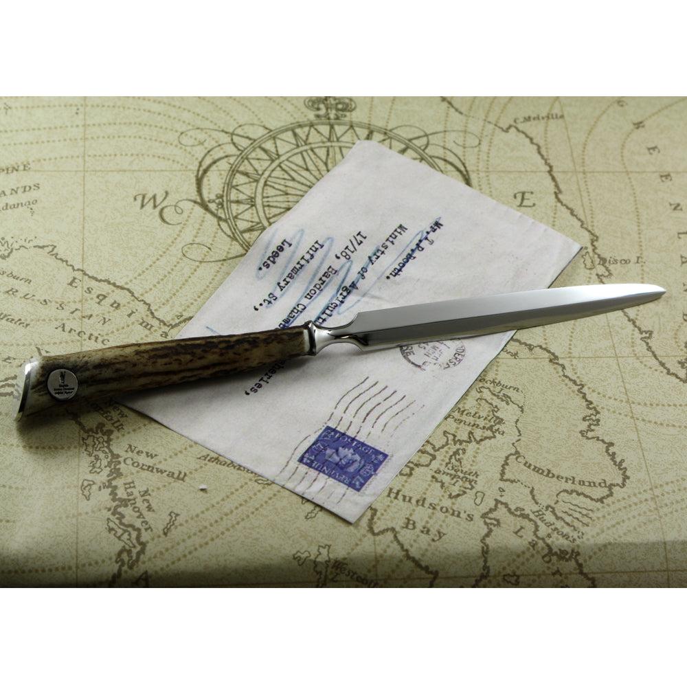 English Factory Stag Horn Handle Letter Opener Knife