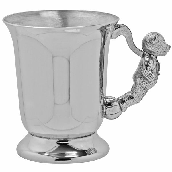 english factory Teddy Bear Handle Pewter Christening Childs Cup