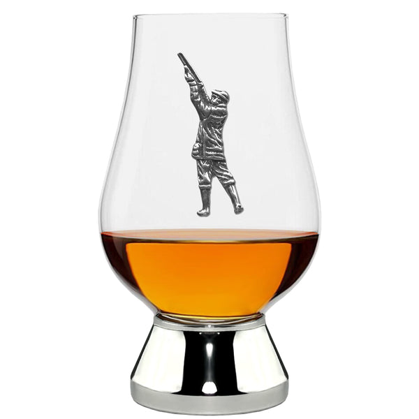 english factory The Glencairn Whisky Glass With Pewter Base and Shooting Badge 200ml