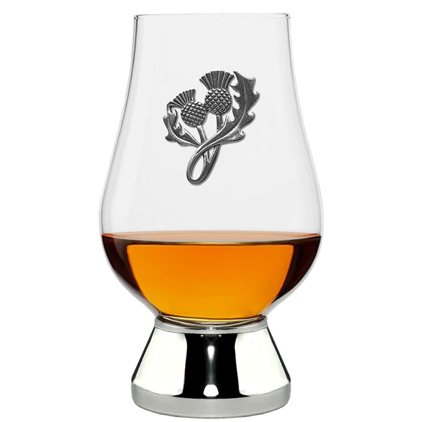 english factory The Glencairn Whisky Glass With Pewter Base and Thistle 200ml