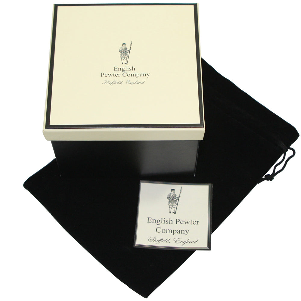 English Factory The Glencairn Whisky Mixer Glass With Pewter Base And Rampant Lion 350ml