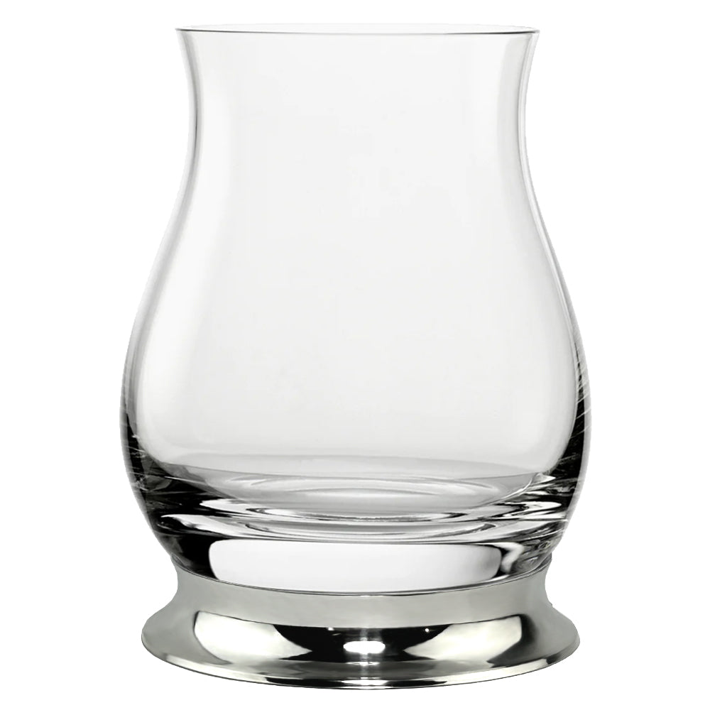English Factory The Glencairn Whisky Mixer Glass With Pewter Base 350ml