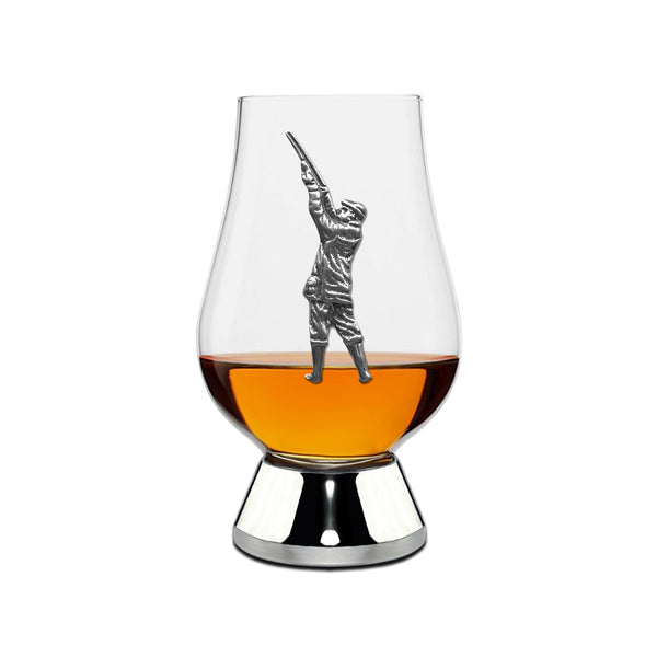 english factory The Wee Glencairn Whisky Tasting Glass with Pewter Base and Shooting Badge 70ml