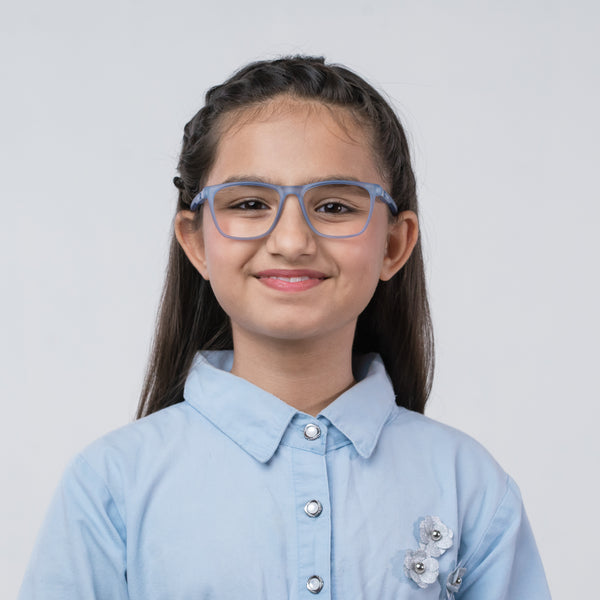 Enrico Bluno Bob Square Computer Glasses For Kids Blue Ice