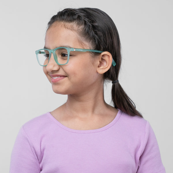 Enrico Bluno Bob Square Computer Glasses For Kids Green Ice