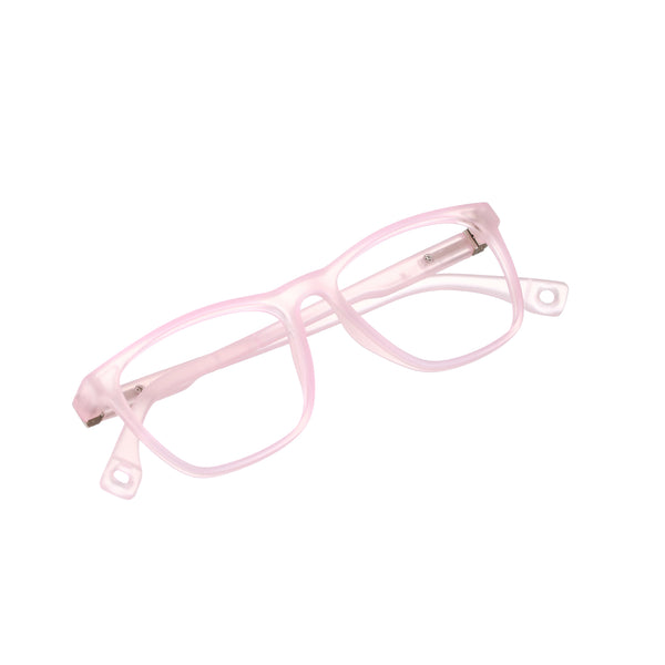 Enrico Bluno Bob Square Computer Glasses For Kids Pink Ice