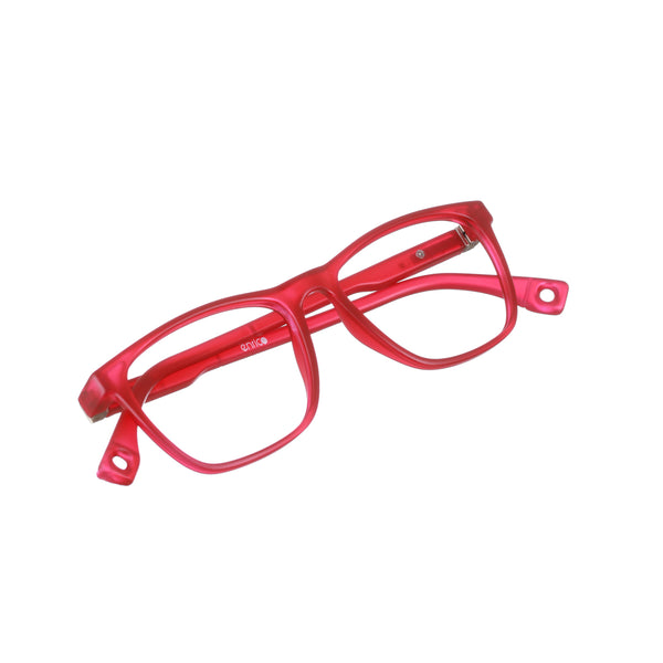 Enrico Bluno Bob Square Computer Glasses For Kids Red Ice