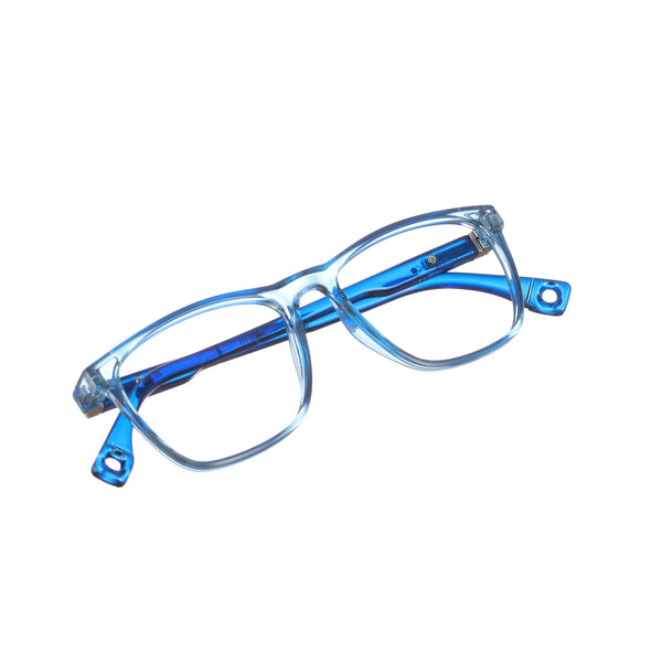 Enrico Bluno Bob Square Computer Glasses For Kids Transparent Blue