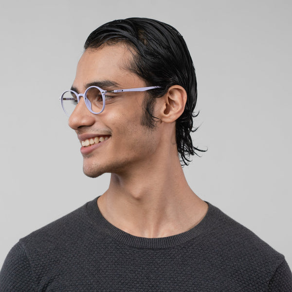 Enrico Bluno Candy Round Computer Glasses For Men (Unisex) Purple