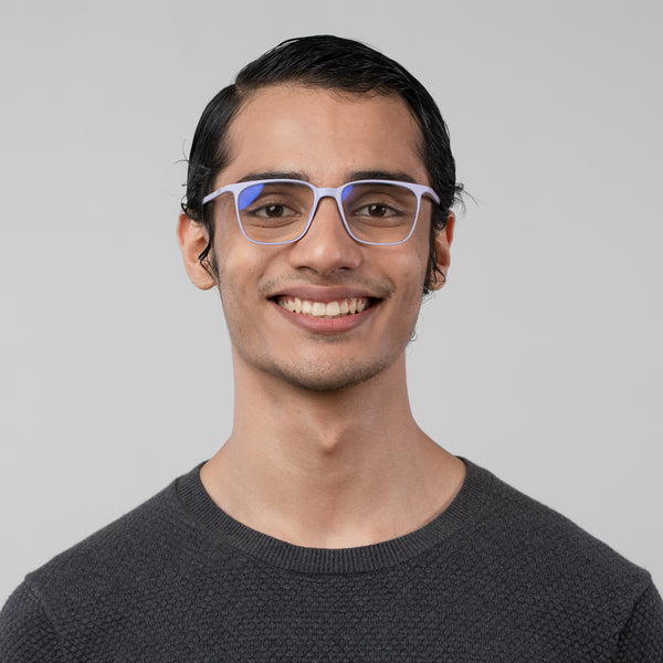 Enrico Bluno Candy Square Computer Glasses For Men (Unisex) Purple