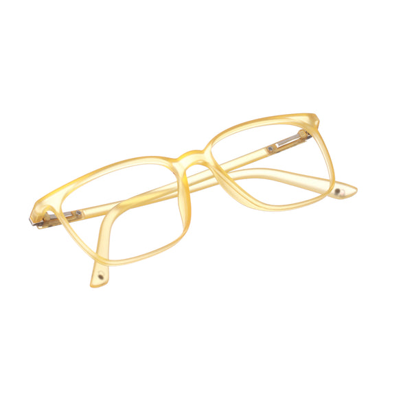 Enrico Bluno Candy Square Computer Glasses For Men (Unisex) Yellow Ice