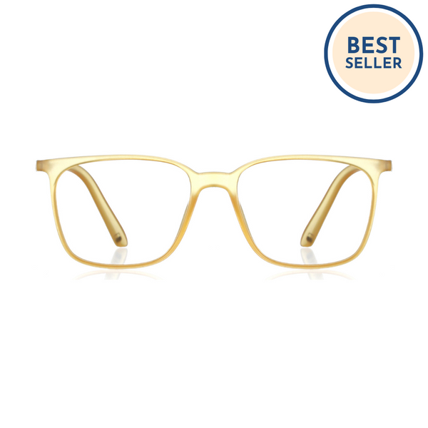 enrico Bluno Candy Square Computer Glasses for Men (Unisex) Yellow Ice
