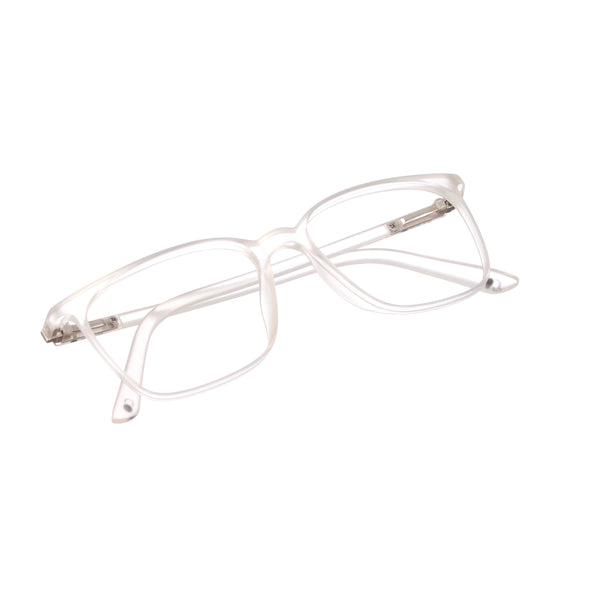 Enrico Bluno Candy Square Computer Glasses For Men (Unisex) Clear Ice