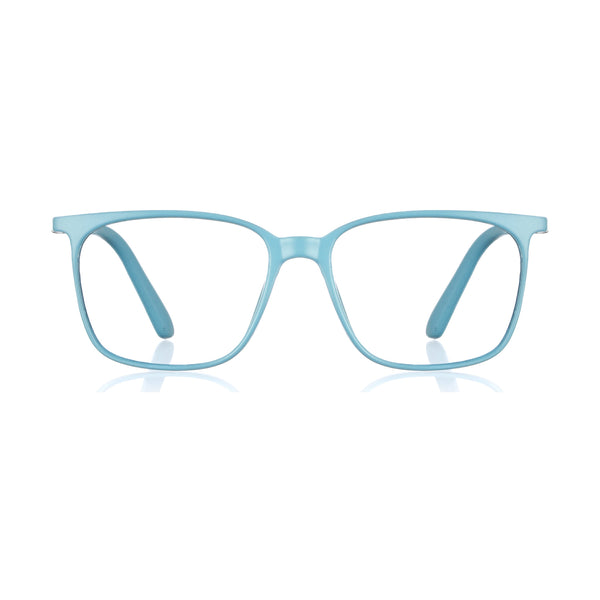 enrico Bluno Candy Square Computer Glasses for Men (Unisex) Blue