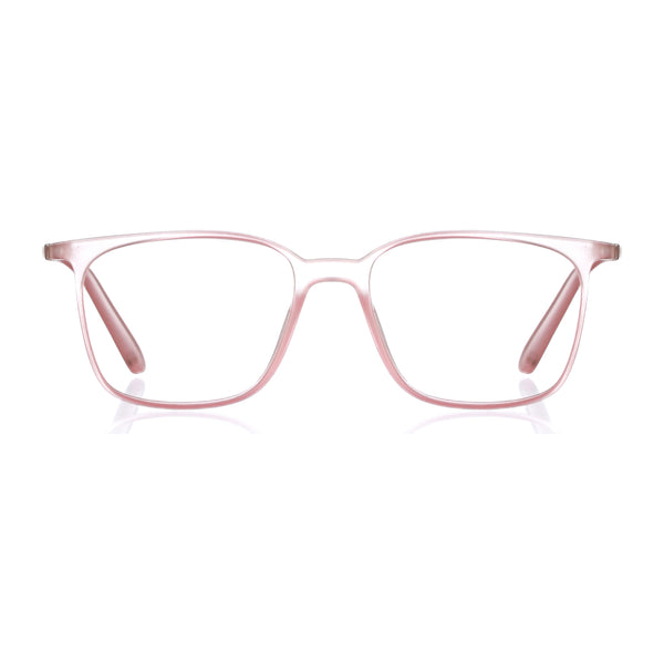 enrico Bluno Candy Square Computer Glasses for Women (Unisex) Pink Ice