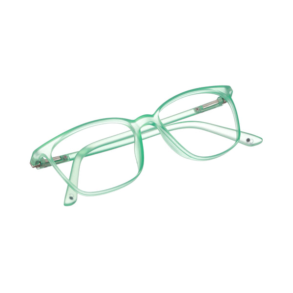 Enrico Bluno Candy Square Computer Glasses For Women (Unisex) Green Ice