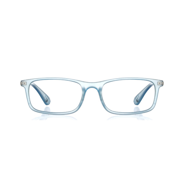 enrico Bluno Margo Rectangle Computer Glasses for Kids Blue Ice