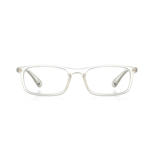 enrico Bluno Margo Rectangle Computer Glasses for Kids Clear Ice