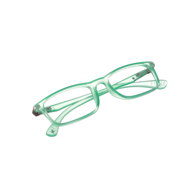 Enrico Bluno Margo Rectangle Computer Glasses For Kids Green Ice