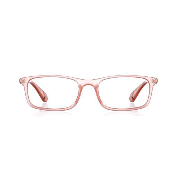 enrico Bluno Margo Rectangle Computer Glasses for Kids Orange Ice