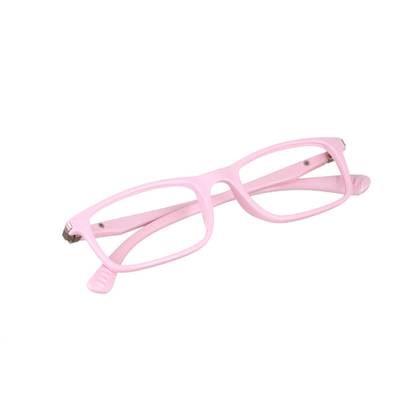 Enrico Bluno Margo Rectangle Computer Glasses For Kids Pink
