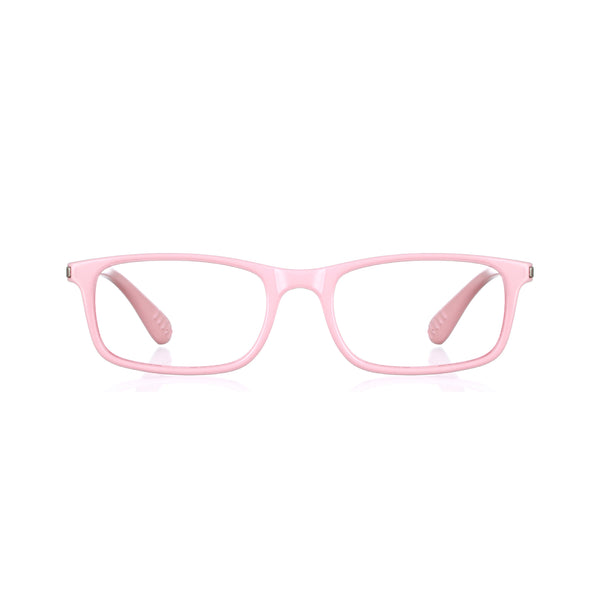 enrico Bluno Margo Rectangle Computer Glasses for Kids Pink