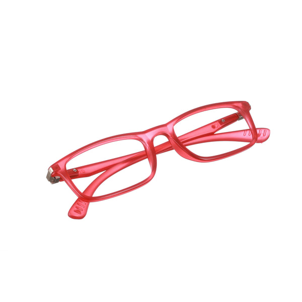 Enrico Bluno Margo Rectangle Computer Glasses For Kids Red Ice
