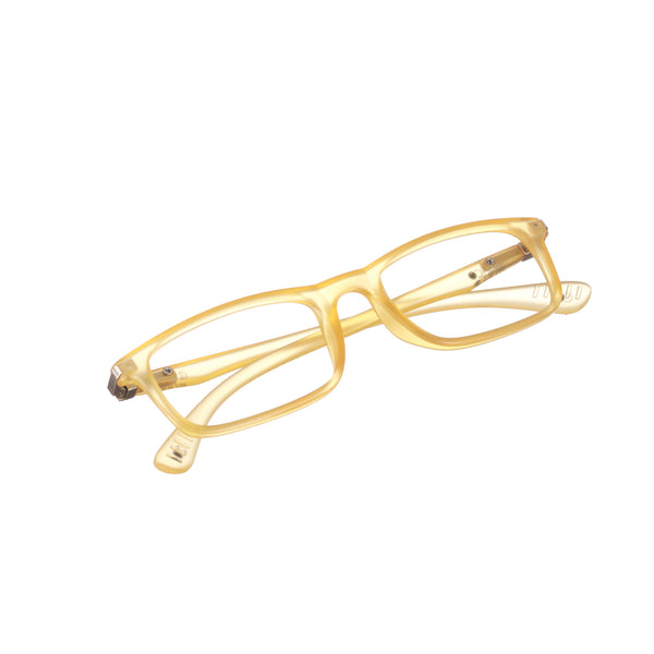 Enrico Bluno Margo Rectangle Computer Glasses For Kids Yellow Ice