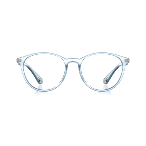enrico Bluno Simon Round Computer Glasses for Kids Blue Ice