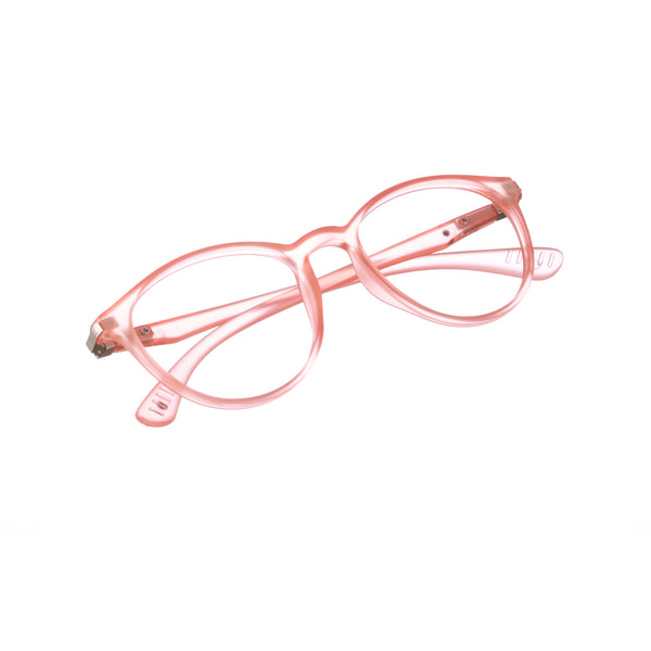 Enrico Bluno Simon Round Computer Glasses For Kids Orange Ice