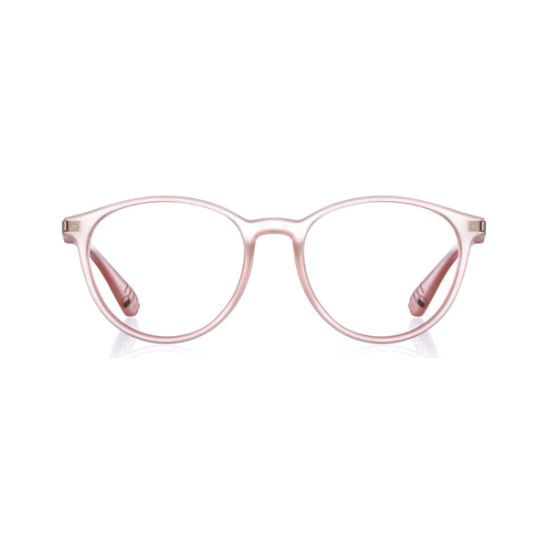 enrico Bluno Simon Round Computer Glasses for Kids Pink Ice