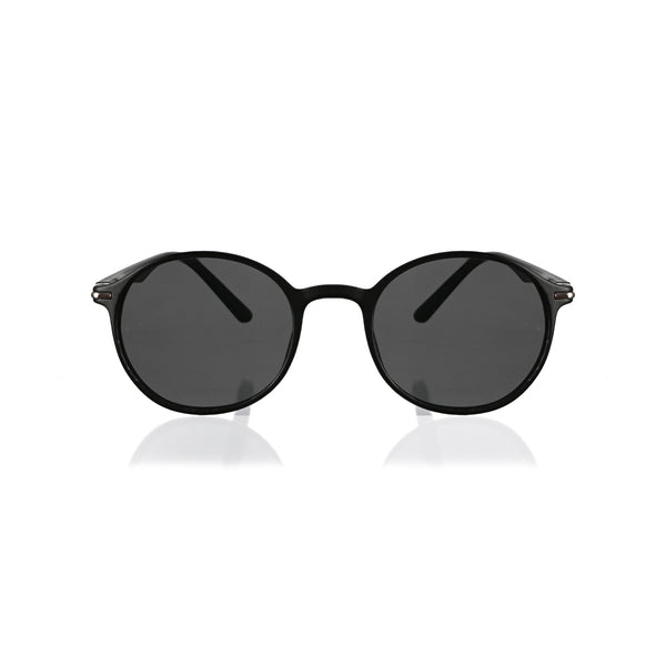 Enrico Enrico Classic Round Sunglasses (Unisex) Black