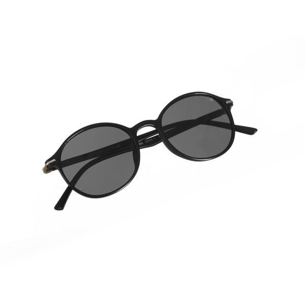 Enrico Enrico Classic Round Sunglasses (Unisex) Black