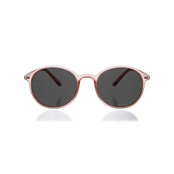 Enrico Enrico Classic Round Sunglasses (Unisex) Orange Ice