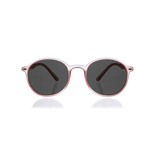 Enrico Enrico Classic Round Sunglasses (Unisex) Pink Ice