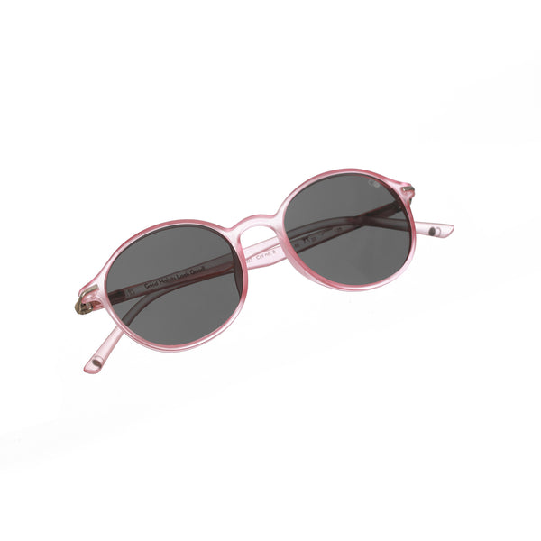 Enrico Enrico Classic Round Sunglasses (Unisex) Pink Ice