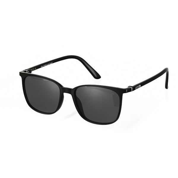 enrico Enrico Classic Square Sunglasses (Unisex) Black