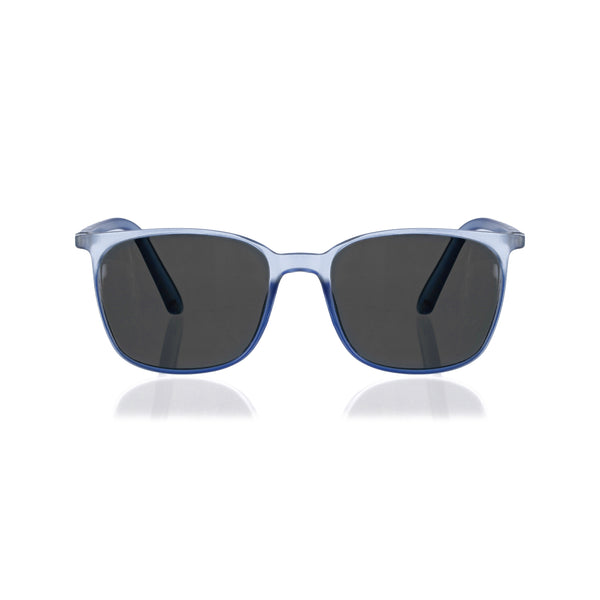 Enrico Enrico Classic Square Sunglasses (Unisex) Blue Ice
