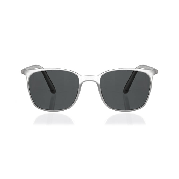 Enrico Enrico Classic Square Sunglasses (Unisex) Clear Ice