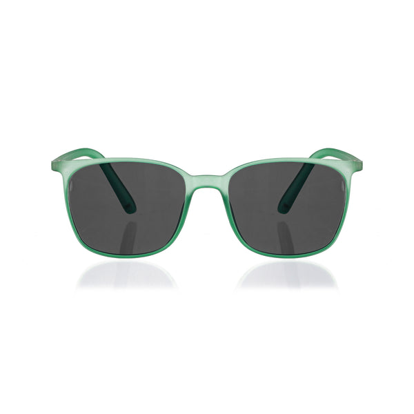 Enrico Enrico Classic Square Sunglasses (Unisex) Green Ice