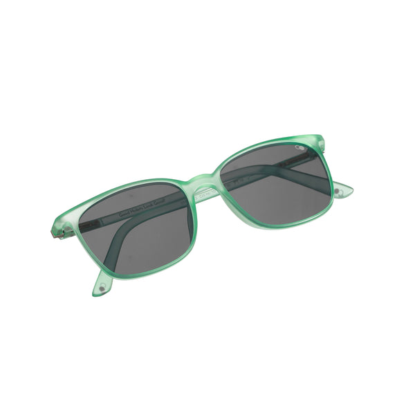 Enrico Enrico Classic Square Sunglasses (Unisex) Green Ice