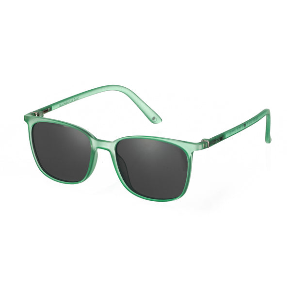 enrico Enrico Classic Square Sunglasses (Unisex) Green Ice
